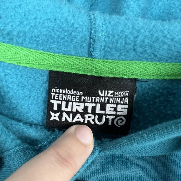 Teenage Mutant Ninja Turtles x Naruto Group Shot Hoodie BoxLunch women XL TMNJ - Picture 13 of 15